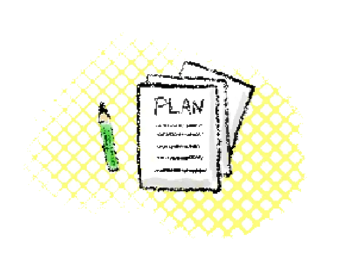 ケアプランの資料イラスト